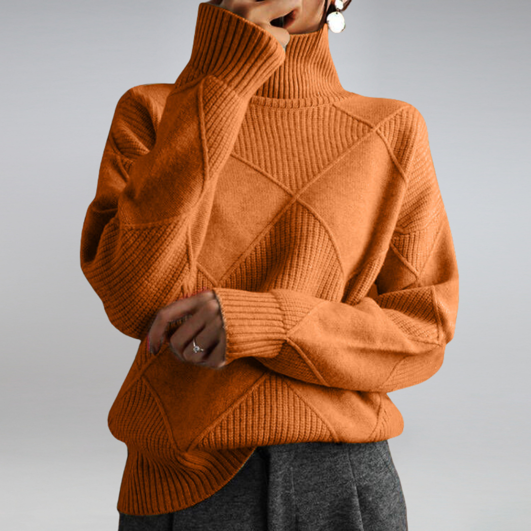 Lune London | Couture Turtleneck Sweater In Elegant Design