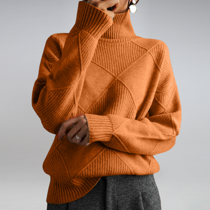 Lune London | Couture Turtleneck Sweater In Elegant Design