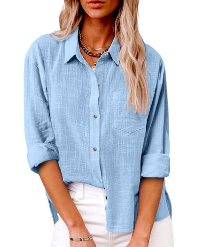 Lune London | Cotton-Linen Blouse