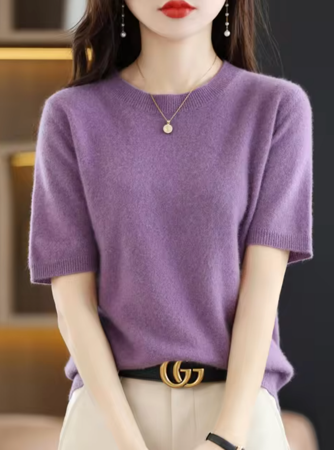 Lune London | Short-Sleeved Wool Sweater