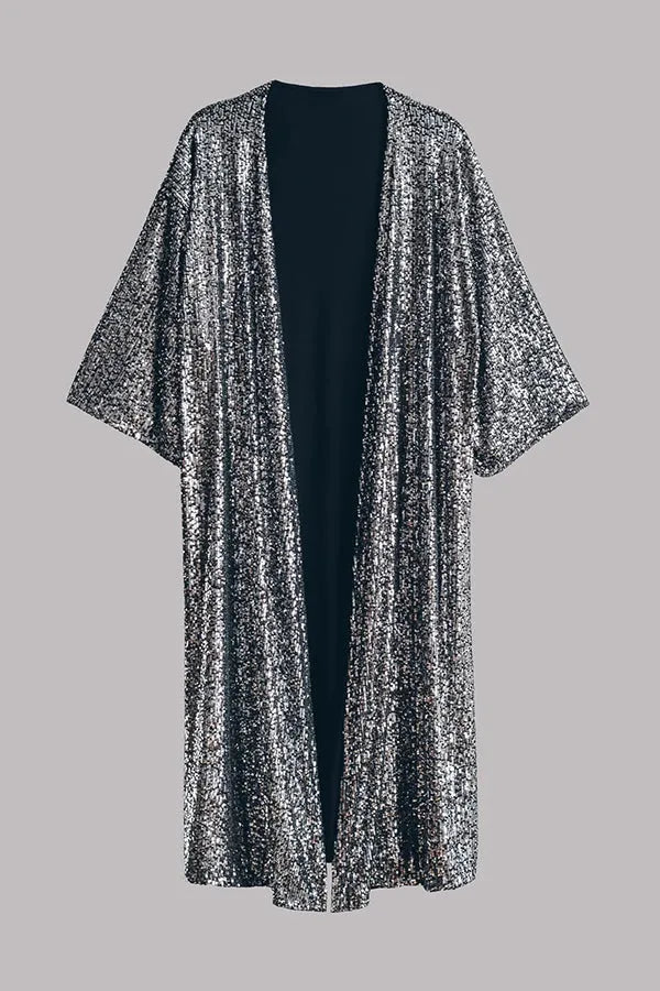Lune London | Glamour Kimono Made Of Sequins with Keyhole