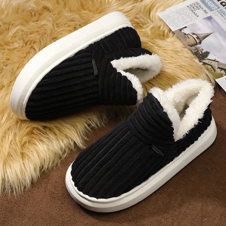 Lune London | Chausson - Support orthopédique - Semelle douce et confortable - Aspect velours doux