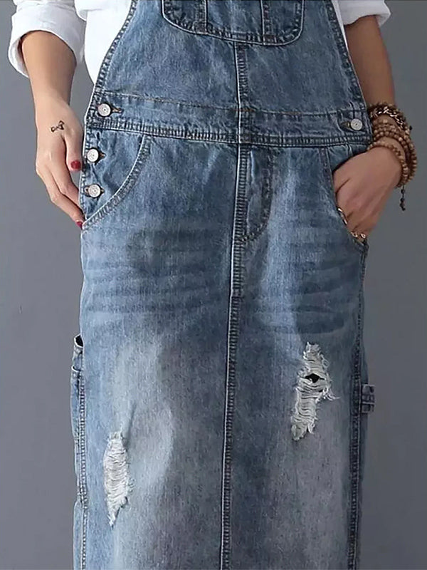 Lune London | Casual Denim Overall Dress