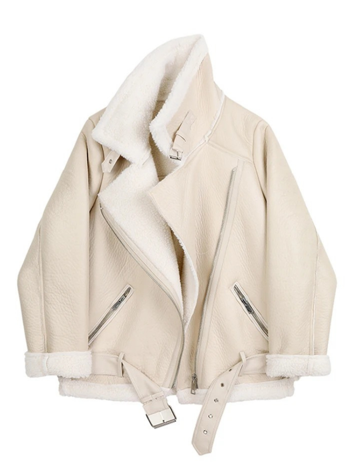 Lune London | Manteau en fourrure Sherpa pour femmes