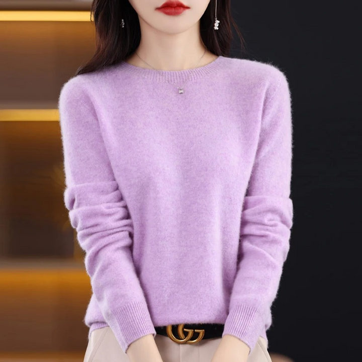 Lune London | Women's Sweater - Cashmere Round Neck Soft Luxury Warm Sweater