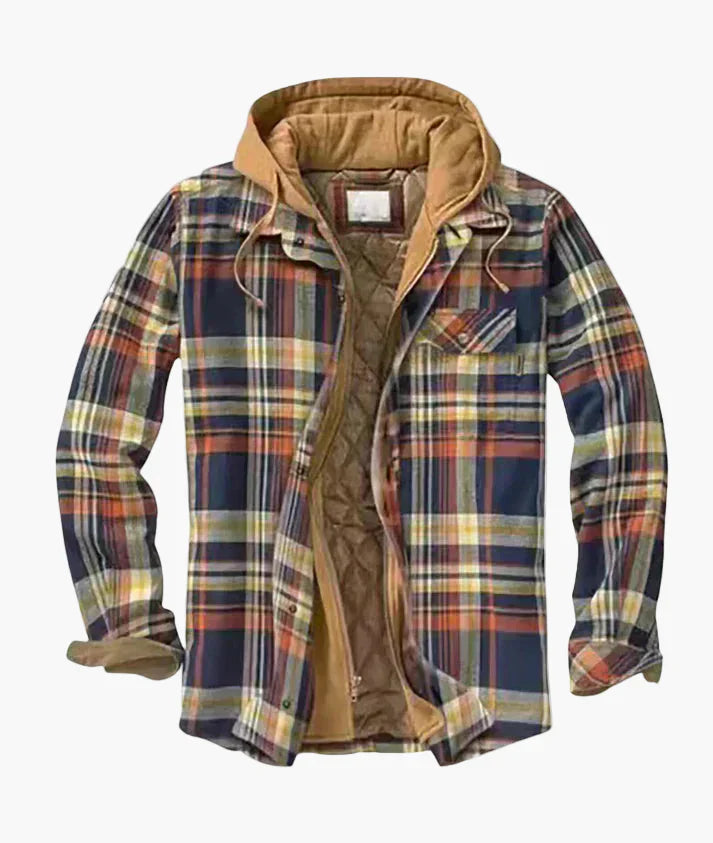 Lune London | Flannel Checked Jacket with Hood - Urban Leisure Style for Fall and Winter