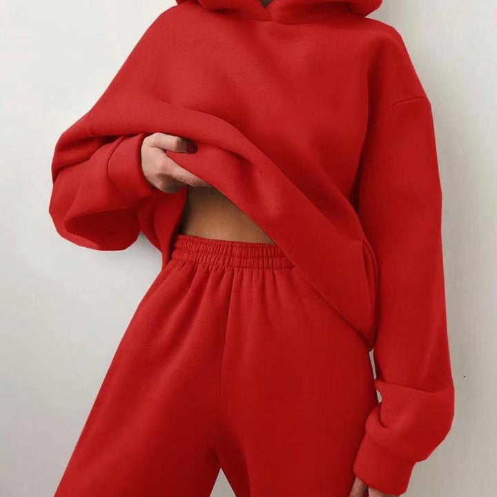 Lune London | Trendy hooded sweatshirt in casual set