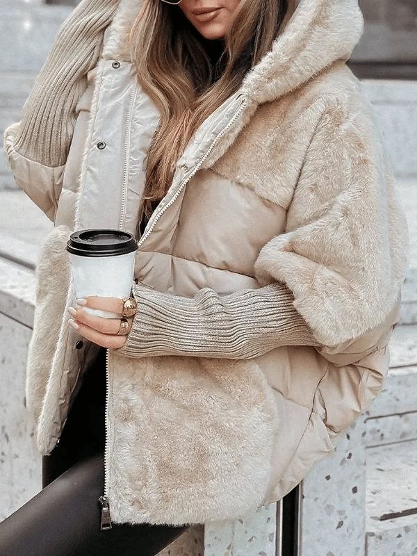 Lune London | Winter Jacket - Relaxed Fit - Quilted Jacket Lined with Fur Details