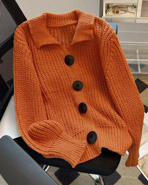 Lune London | Cardigan with large buttons for women