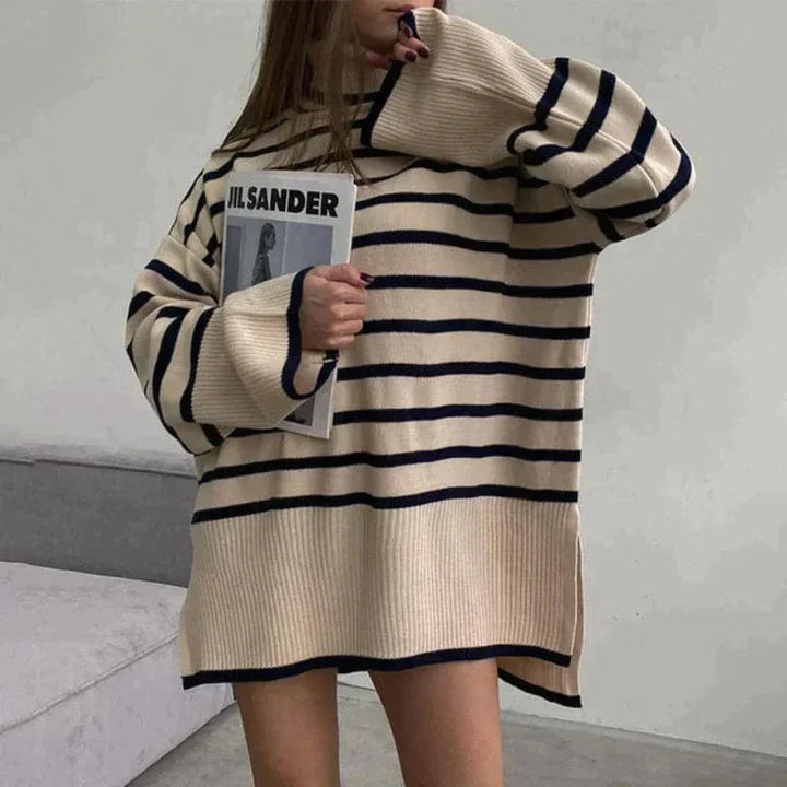 Lune London | Knitted Sweater - Oversized Fit - Soft Roll Neck - Long Sleeve Casual Design