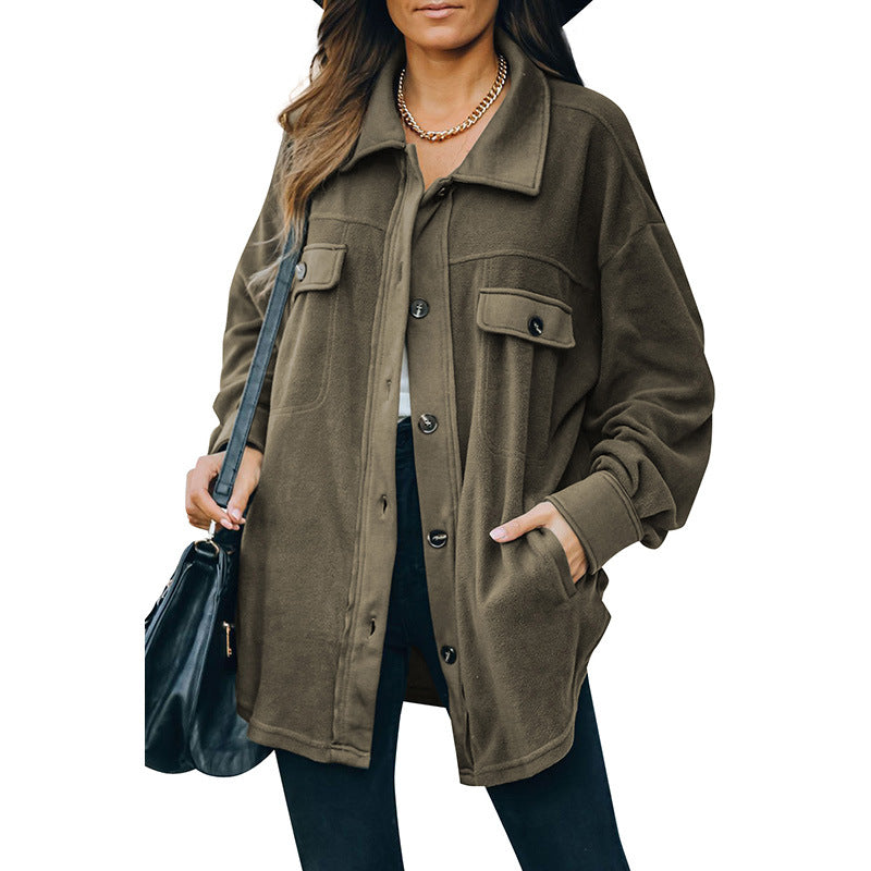 Lune London | Fleece button jacket.