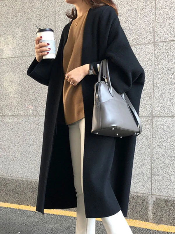Women’s Long Wool Coat with Elegant Fit & Thermal Insulation | Lune London