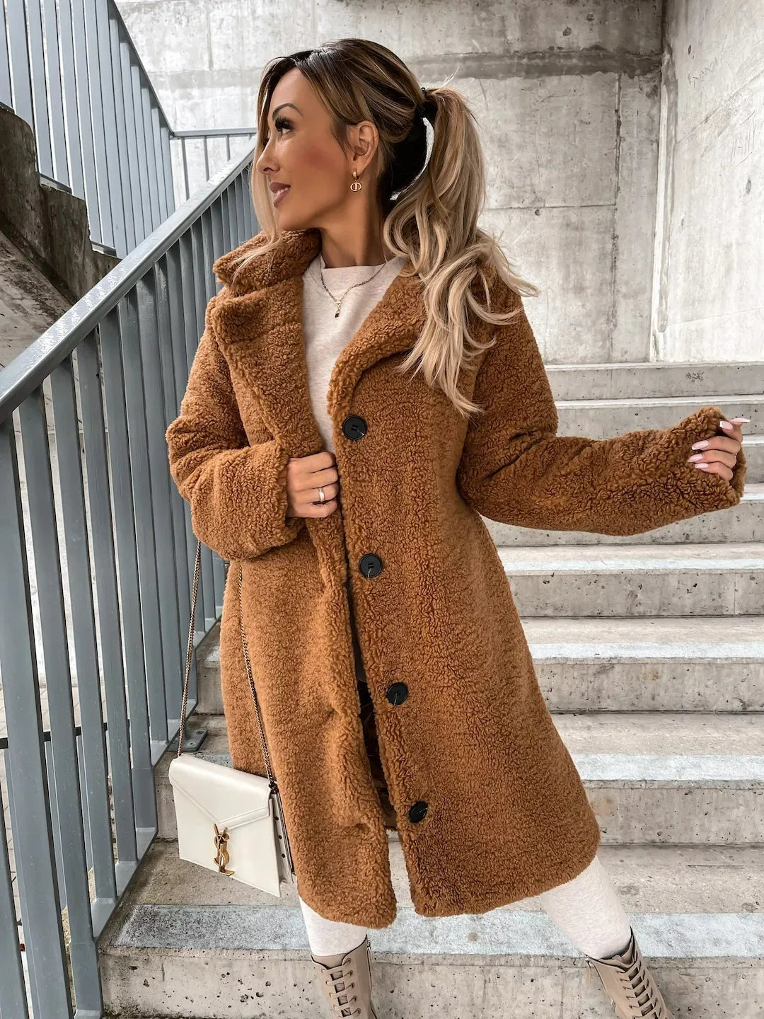 Lune London | Elegant Plush Trench Coat