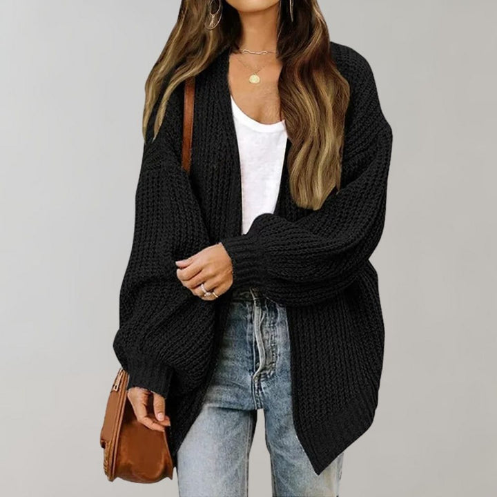 Lune London | Cozy open cardigan with bishop sleeves