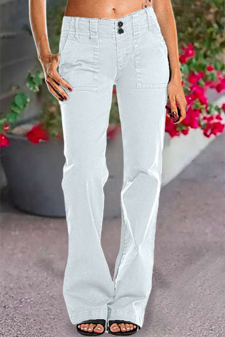 Lune London | Pantalon à double bouton pour femme