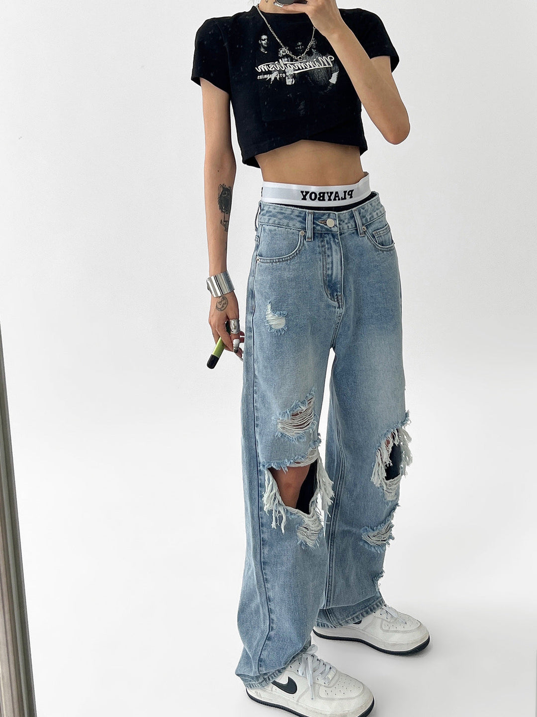 Lune London | Women's jeans with rips