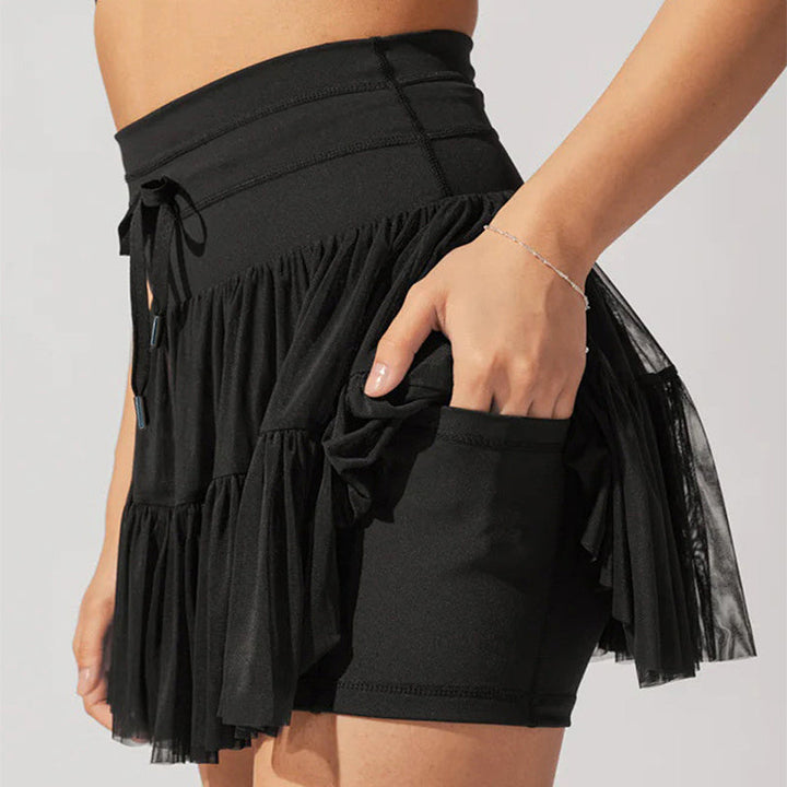 Lune London | High Waist Mini Skirt with Safety Shorts