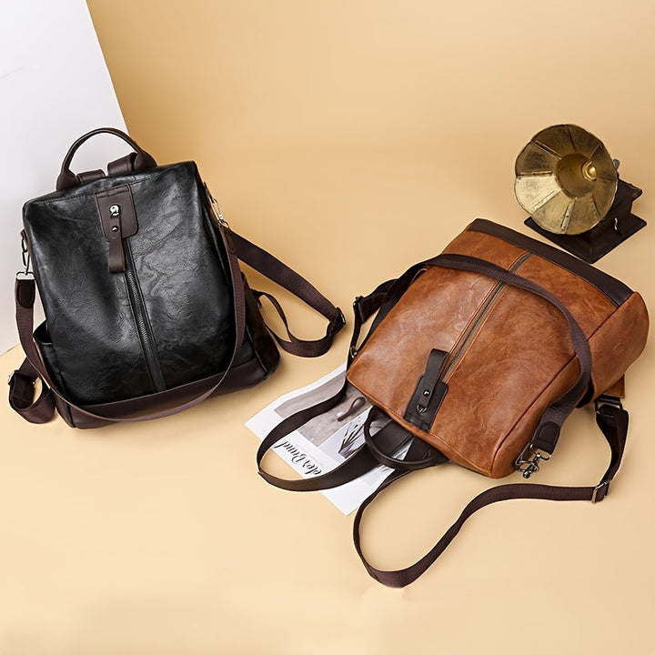 Lune London | Security Backpack for Women Specifically Designed To Prevent Theft Vegan Leather