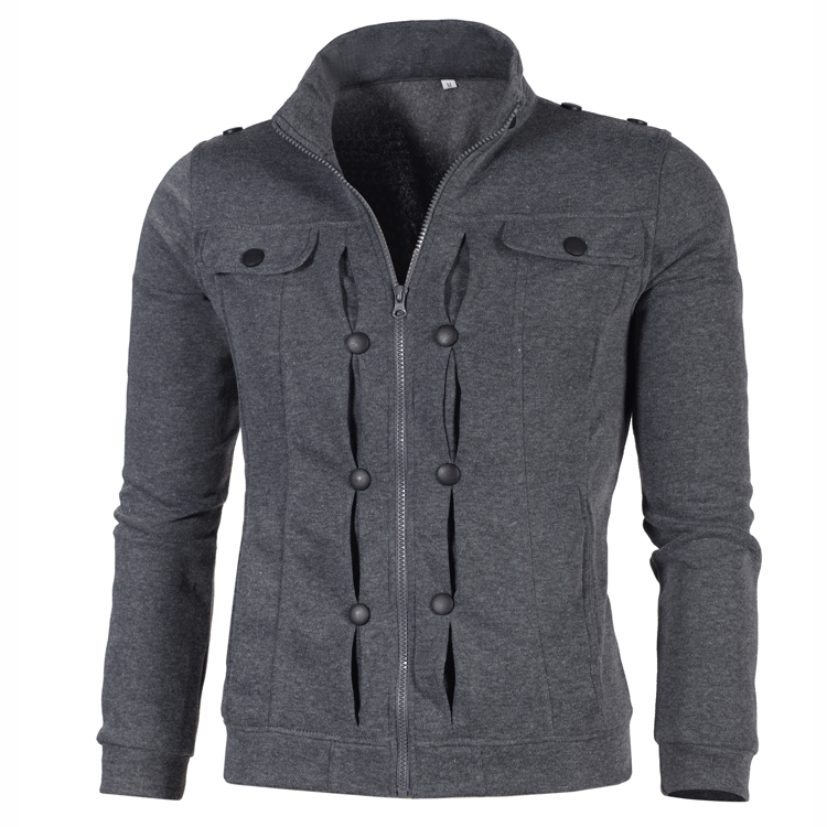 Winter sweatshirt jacket for women with stylish button details Lune London