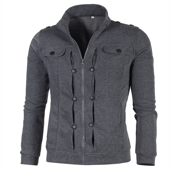Winter sweatshirt jacket for women with stylish button details Lune London