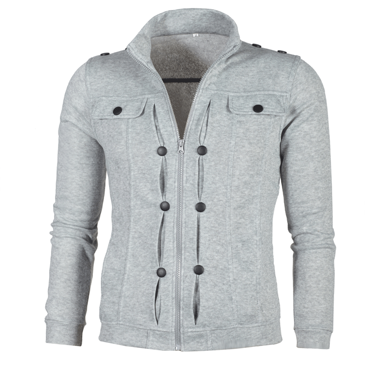 Winter sweatshirt jacket for women with stylish button details Lune London