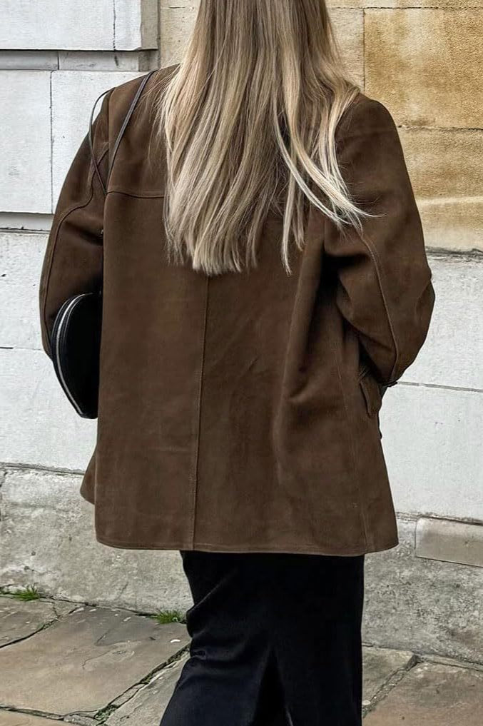 Lune London | Suede Finish Longline Jacket