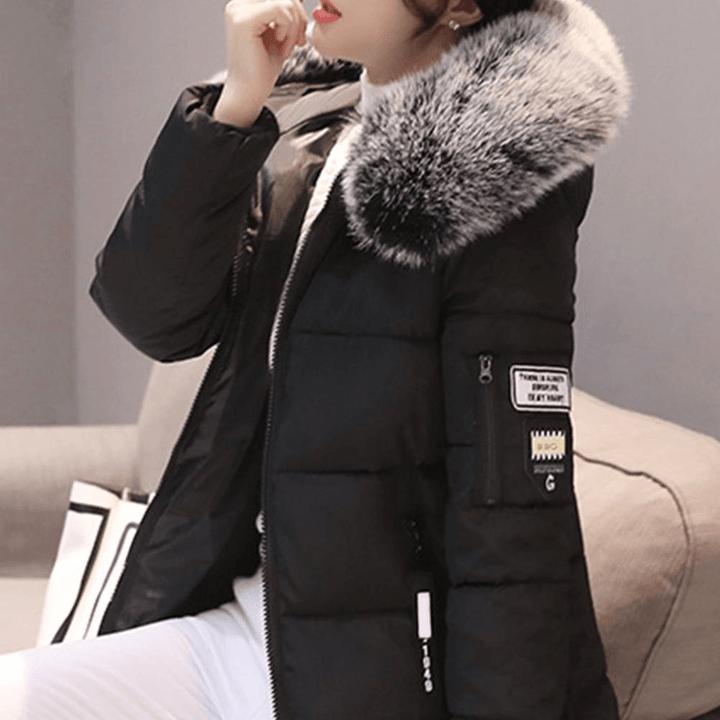 Women’s Cotton Winter Coat with Hood – Mid-Length & Warm | Lune London