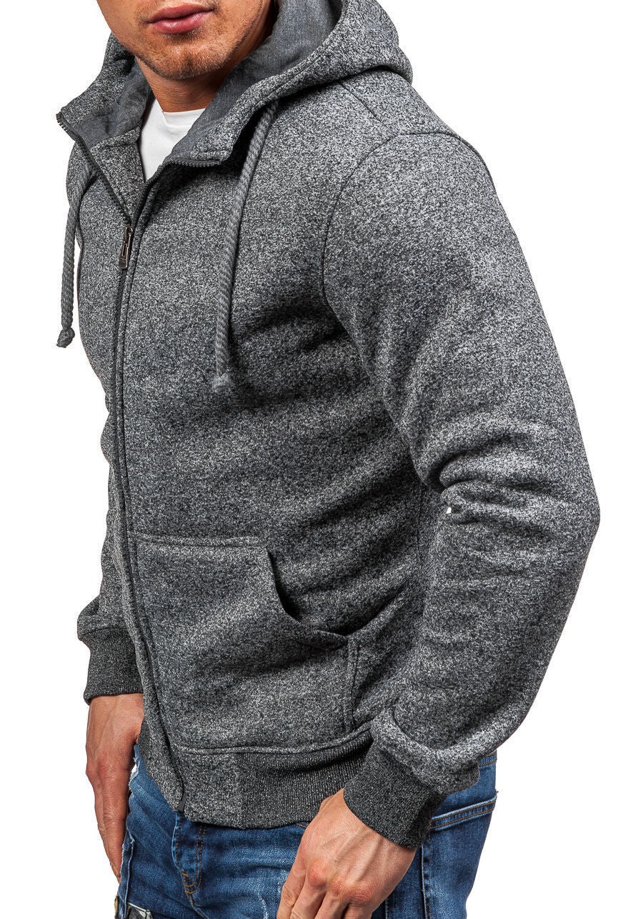 Men's hooded jacket with modern zip closure and practical side pockets Lune London