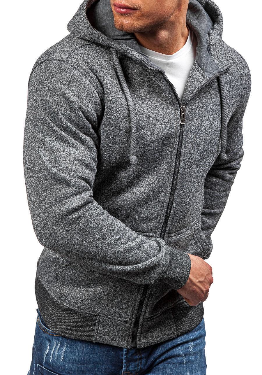 Men's hooded jacket with modern zip closure and practical side pockets Lune London