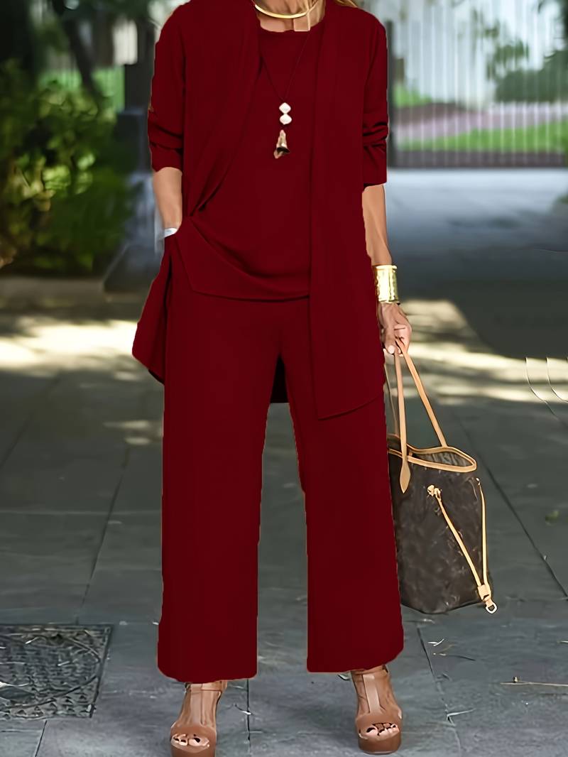 Lune London | Three Piece Set – Top & Pants for Women