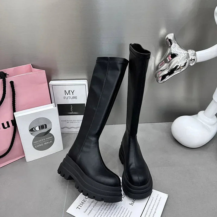 Lune London | Long Black Boot Shoes For Comfort And Style