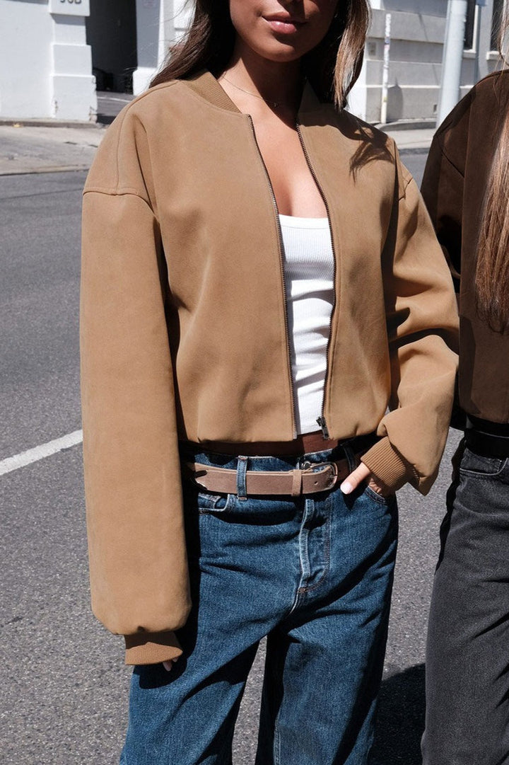 Lune London | Fauxsuede Bomber Jacket