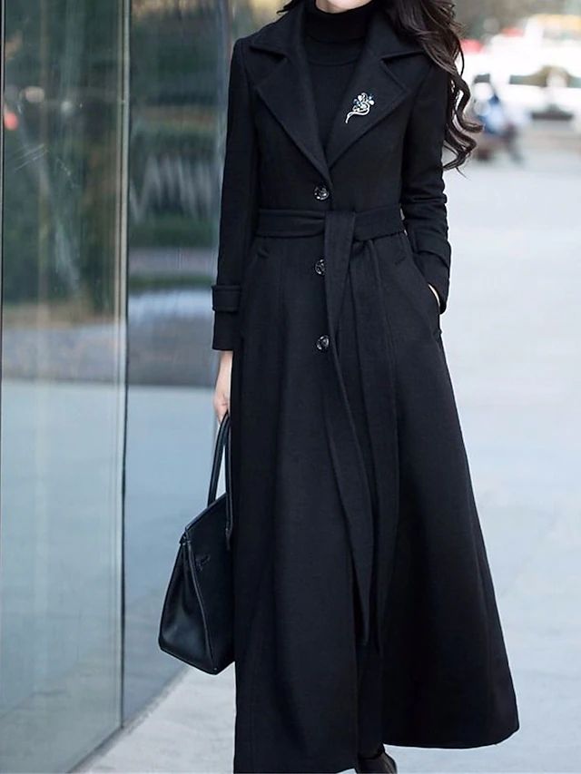 Lune London | Long Coat with Belt for Women Ideal for Winter