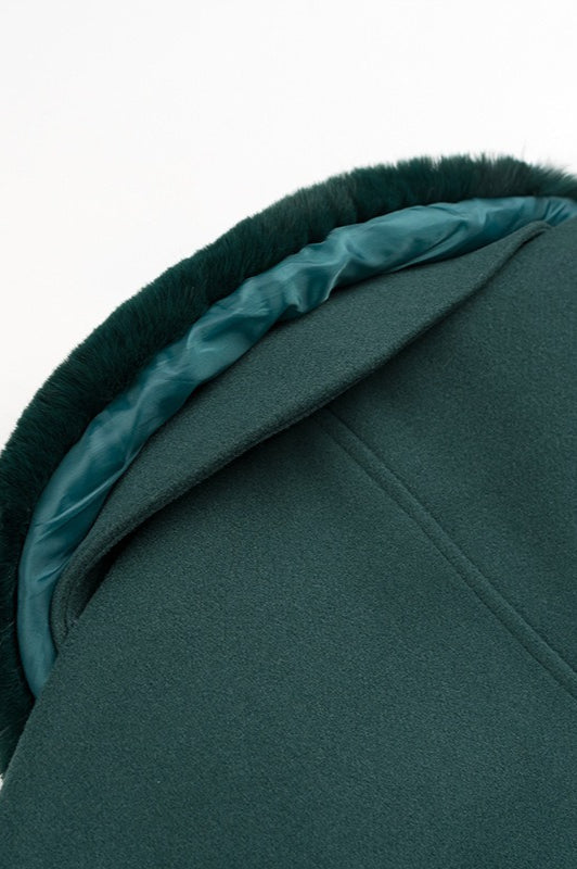 Lune London | Removable Fur Collar Wool Jacket