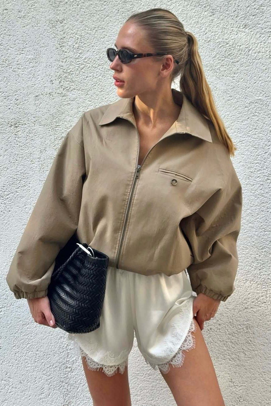 Lune London | Up Cropped Khaki Jacket
