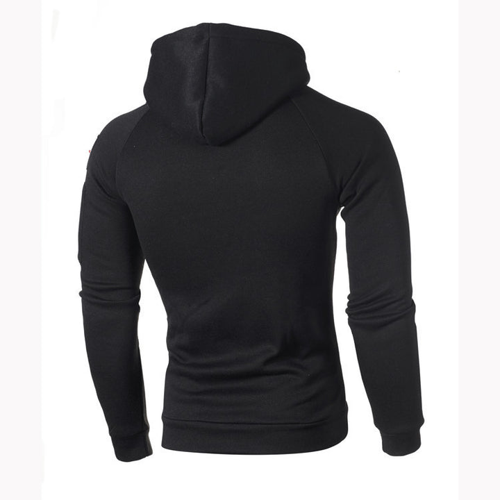 Men's hoodie with practical zipper and soft material interior Lune London