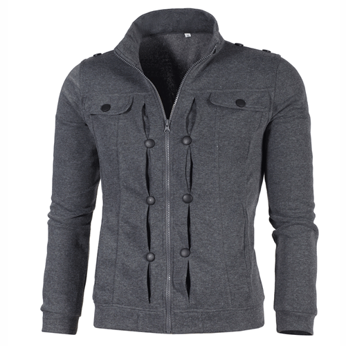 Winter sweatshirt jacket for women with stylish button details Lune London