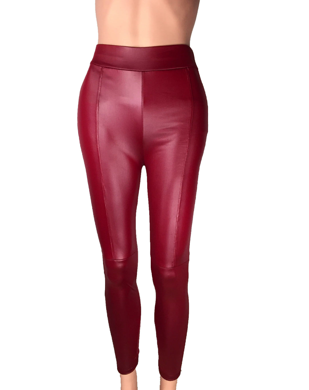 High-waisted leggings for women in high-quality faux leather with a seamless finish Lune London