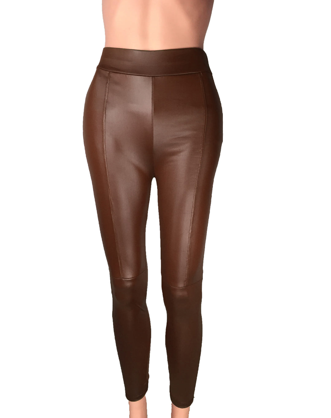 High-waisted leggings for women in high-quality faux leather with a seamless finish Lune London