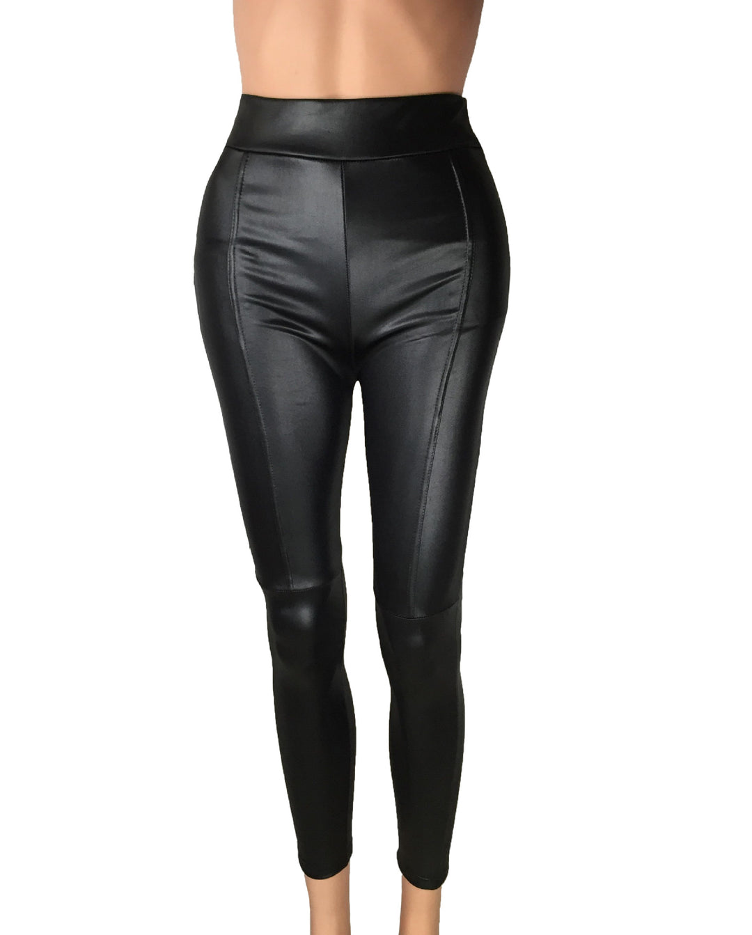 High-waisted leggings for women in high-quality faux leather with a seamless finish Lune London