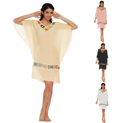 Lune London Embroidered Beach Tunic for Women