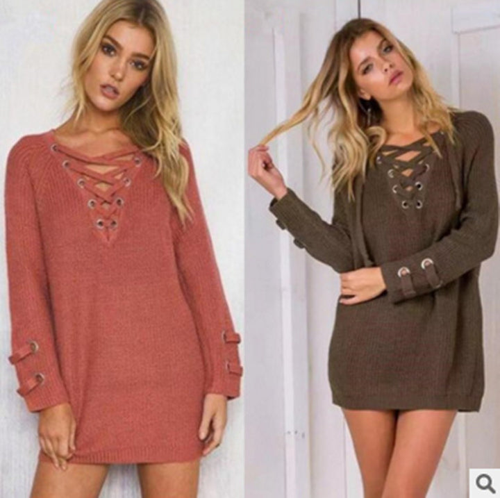 Pull en tricot pour femmes avec un design de lacets décoratif et une coupe confortable Lune London