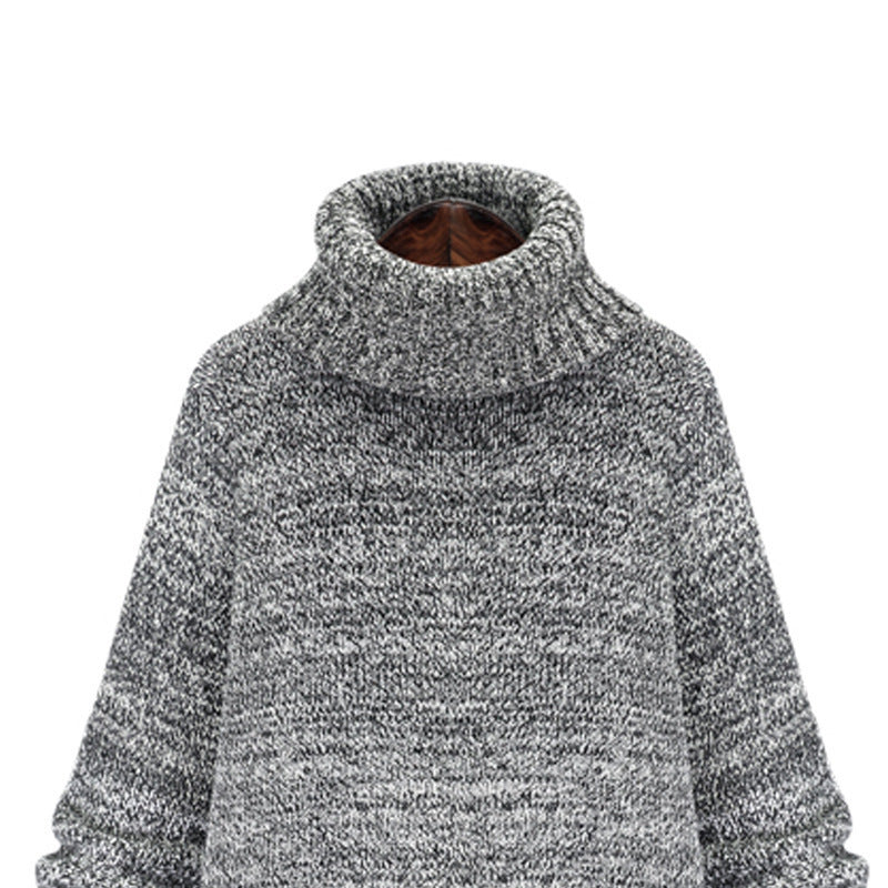 Knit sweater for women with high collar and relaxed oversized fit Lune London