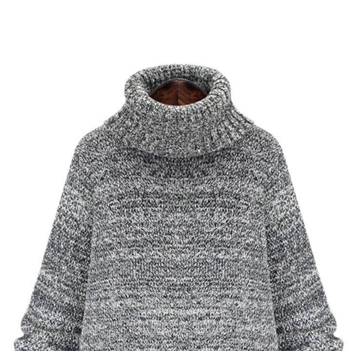 Knit sweater for women with high collar and relaxed oversized fit Lune London
