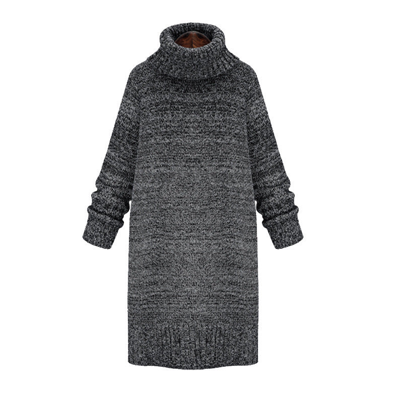Knit sweater for women with high collar and relaxed oversized fit Lune London