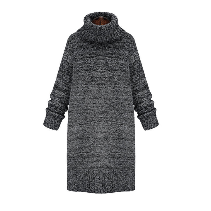 Knit sweater for women with high collar and relaxed oversized fit Lune London