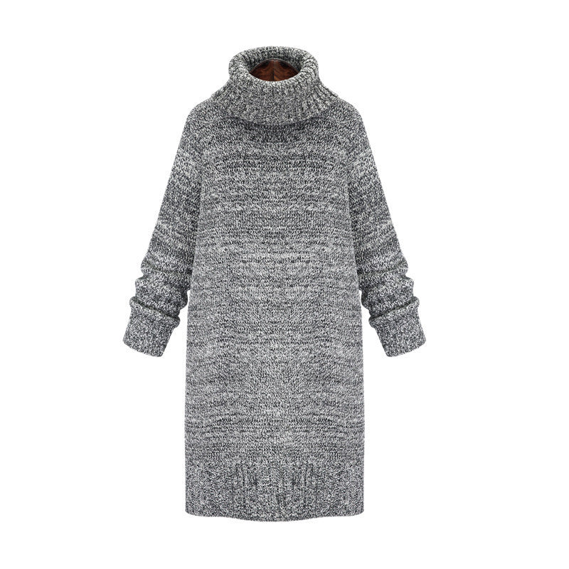 Knit sweater for women with high collar and relaxed oversized fit Lune London