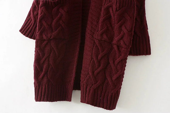 Women's knitted jacket with textured pattern Lune London