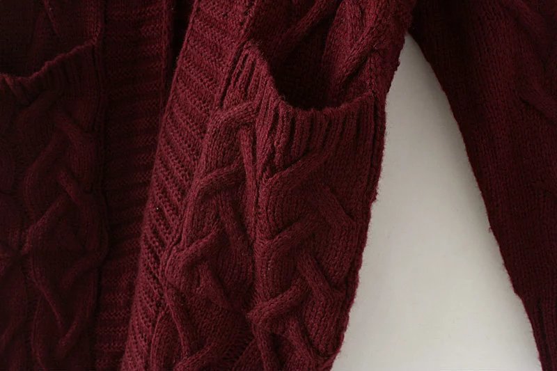 Women's knitted jacket with textured pattern Lune London