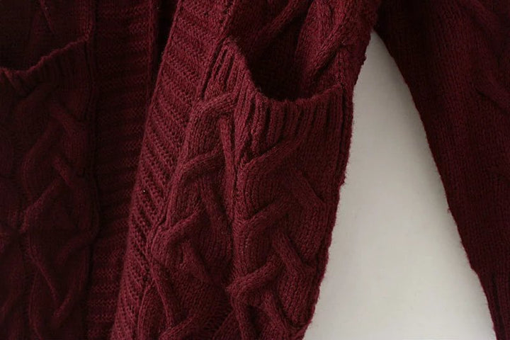Women's knitted jacket with textured pattern Lune London